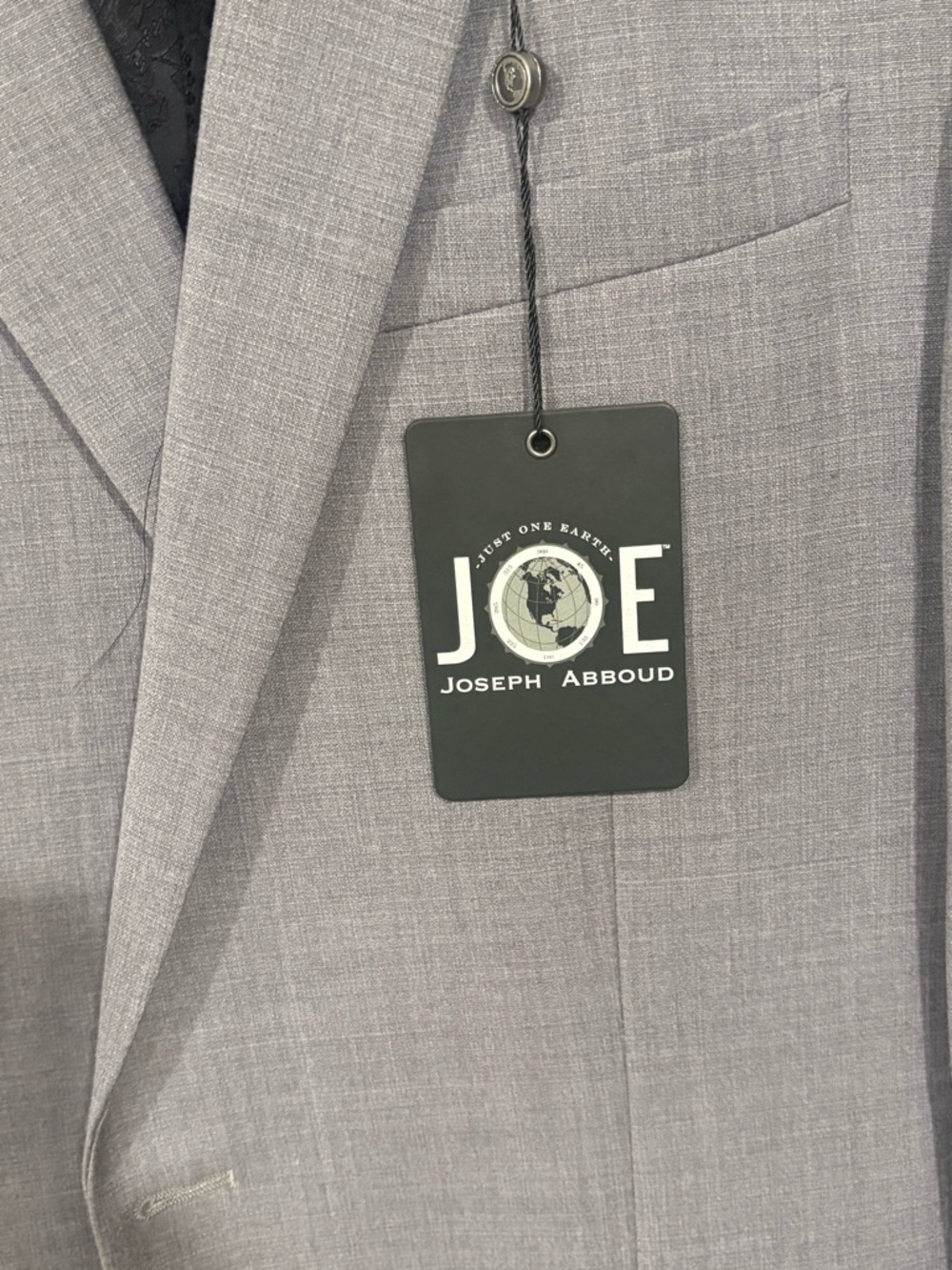 Joseph Abboud Grey Men's Two-Button Suit - Picture 3 of 11